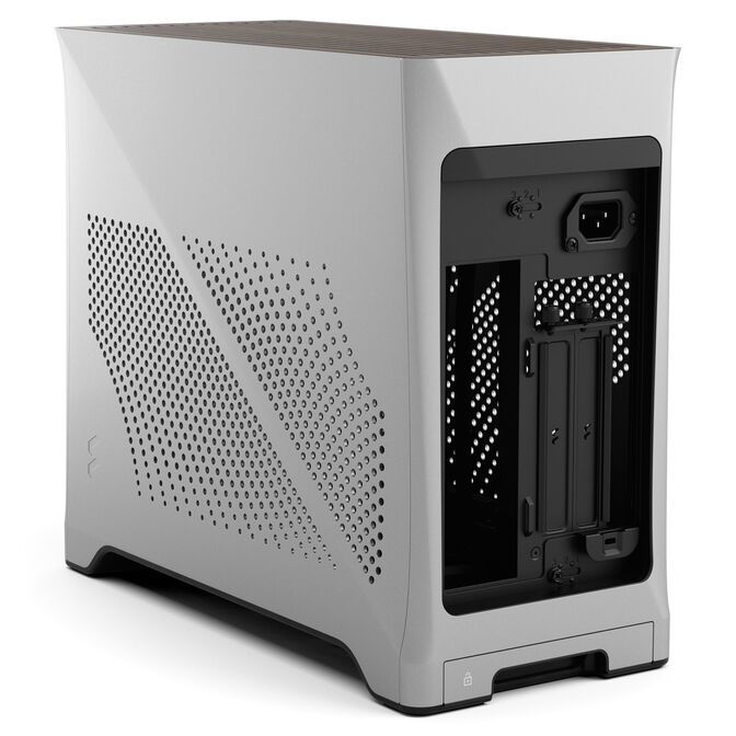 Fractal Design Era 2 Mini-ITX Case, Walnut Wood Panel &ndash; Silver image number 10