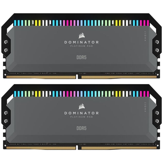 Corsair Dominator Platinum RGB DDR5-6000 RAM, CL30, EXPO - 64 GB Dual-Kit, grau image number 2