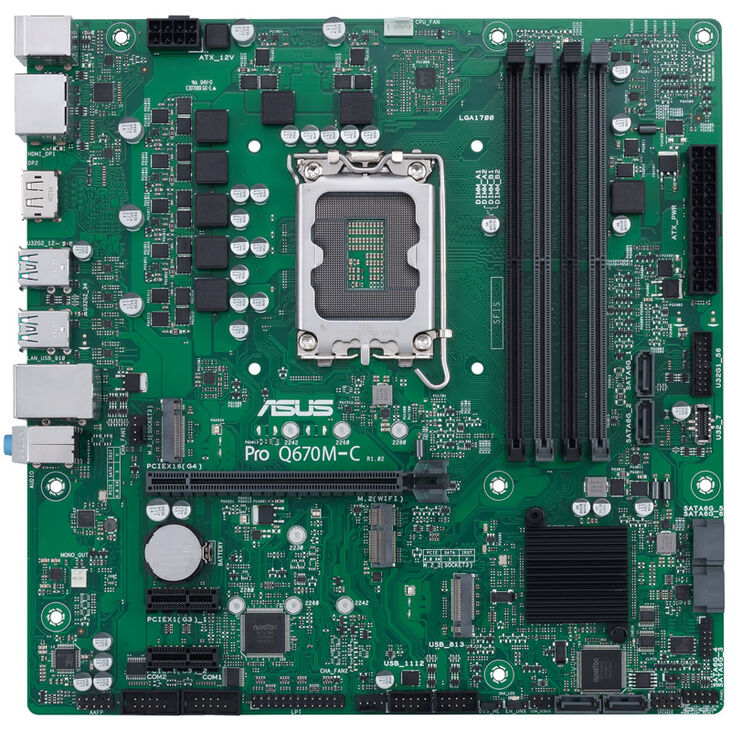 ASUS PRO Q670M-C-CSM, Intel Q670 Mainboard, Sockel 1700, DDR5 image number 2
