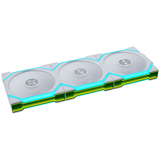 Lian Li UNI FAN SL FLEX Wireless PWM-L&uuml;fter, ARGB, Unendlichkeitsspiegel - 120mm, wei&szlig;, 3er-Pack mit Controller image number 0