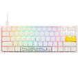 Ducky One 2 Pro Mini White Edition Gaming Tastatur, RGB LED - Cherry Blue (US) image number null