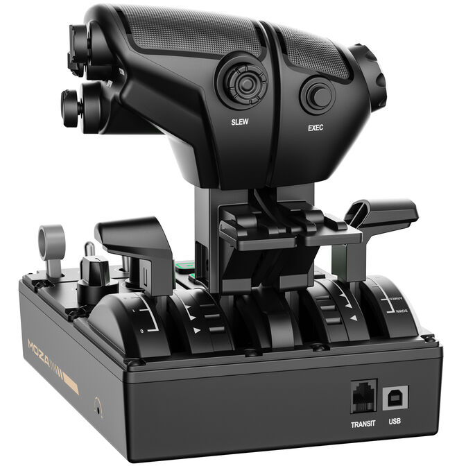 MOZA MTQ Throttle Quadrant, modular throttle panel, RGB - black image number 4