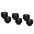 Thermal Grizzly DeltaMate Extender Fitting - MF10, black, pack of 6 image number null
