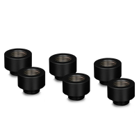 Thermal Grizzly DeltaMate Extender Fitting - MF10, schwarz, 6er-Pack