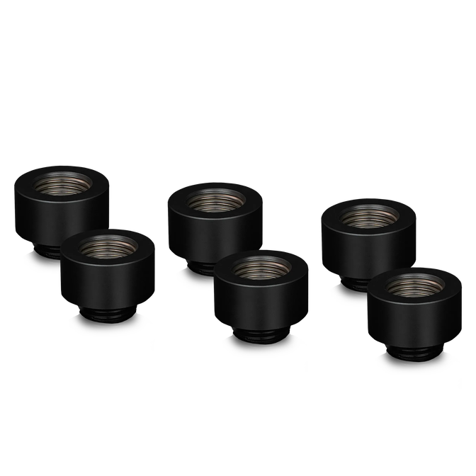 Thermal Grizzly DeltaMate Extender Fitting - MF10, black, pack of 6 image number 0