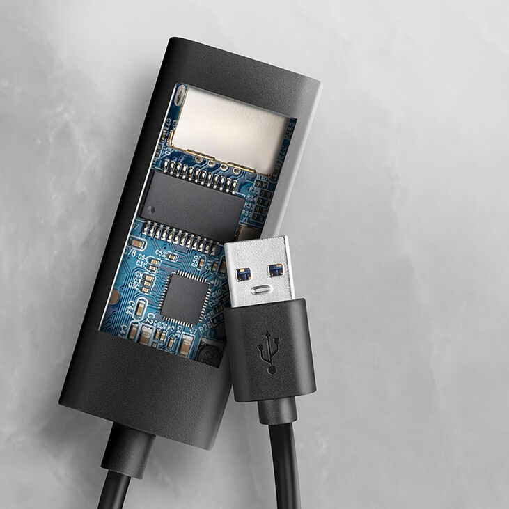 AXAGON ADE-AR USB-A 3.2 Gen 1 - Gigabit Ethernet 10/100/1000 Adapter image number 2
