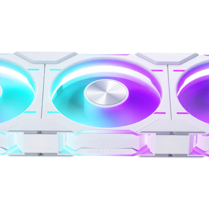 PHANTEKS D30 PWM Reverse Airflow D-RGB fan, Triple Pack - 120mm, white image number 5