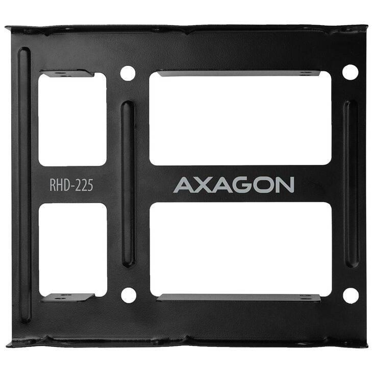 AXAGON RHD-225 Mounting frame for 2x 2.5" in 3.5" slot - black image number 3