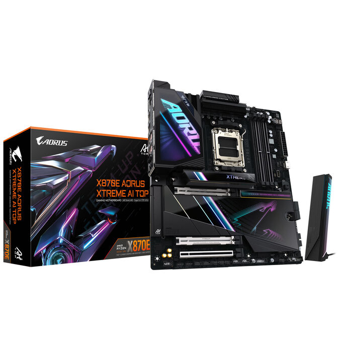 Gigabyte X870E A Xtreme AI Top Motherboard, Socket AM5, AMD X870E, ATX, DDR5 image number 0