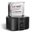 AXAGON ADSA-SC Dual-Dockingstation, USB C, 2x 2,5"/3,5" SSD/HDD, SATA 6 - schwarz image number null