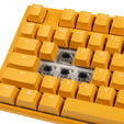 Ducky One 3 Yellow Gaming Tastatur, RGB LED - MX-Black (US) image number null