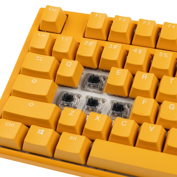 Ducky One 3 Yellow Gaming Tastatur, RGB LED - MX-Black (US) image number 4