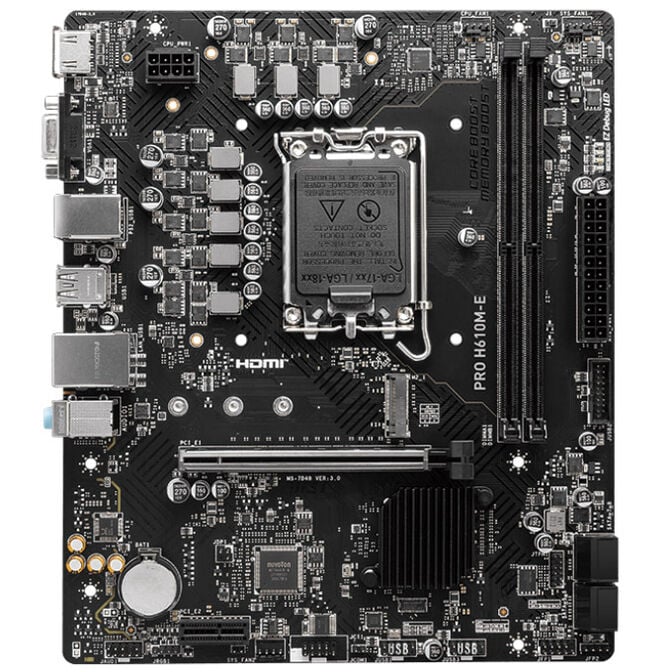 MSI Pro H610M-E, Sockel LGA 1700, Intel H610M, Micro-ATX - DDR5 image number 2