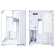 Lian Li O11 Vision-M PC Case, Micro-ATX, Tempered Glass - White image number null