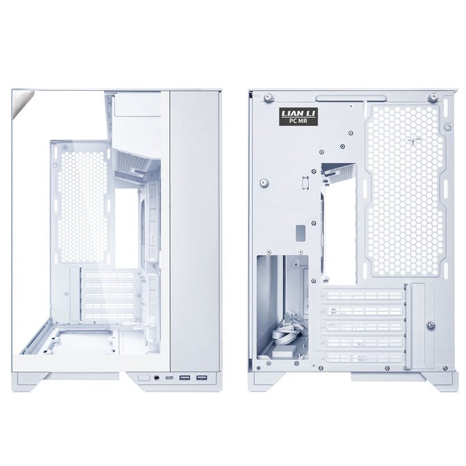 Lian Li O11 Vision-M PC Case, Micro-ATX, Tempered Glass - White image number 2