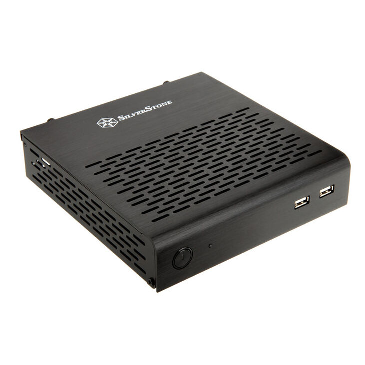 SilverStone SST-PT13B Petit Thin-Mini-ITX Gehäuse - schwarz image number 0