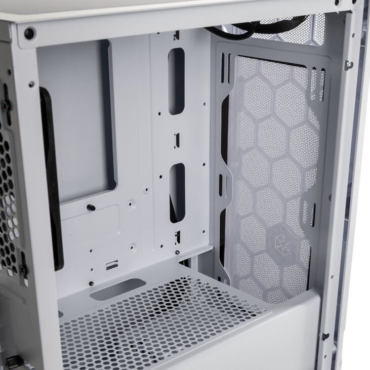 SilverStone Fara H1M Micro-ATX Gehäuse, Tempered Glass - weiß image number 7
