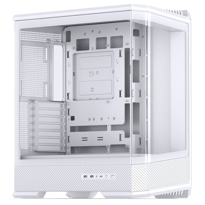 Jonsbo D400 PC-Geh&auml;use, Midi Tower, ATX, Tempered Glass - wei&szlig; image number 0