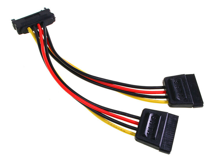 InLine SATA Strom-Y-Kabel SATA - 0,15m image number 1