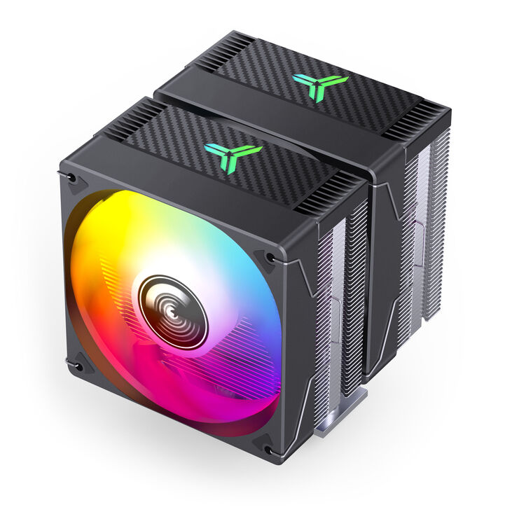 Jonsbo CR-3000E CPU-Kühler, Dual-Tower, ARGB, 260W TDP - schwarz, 120mm image number 2