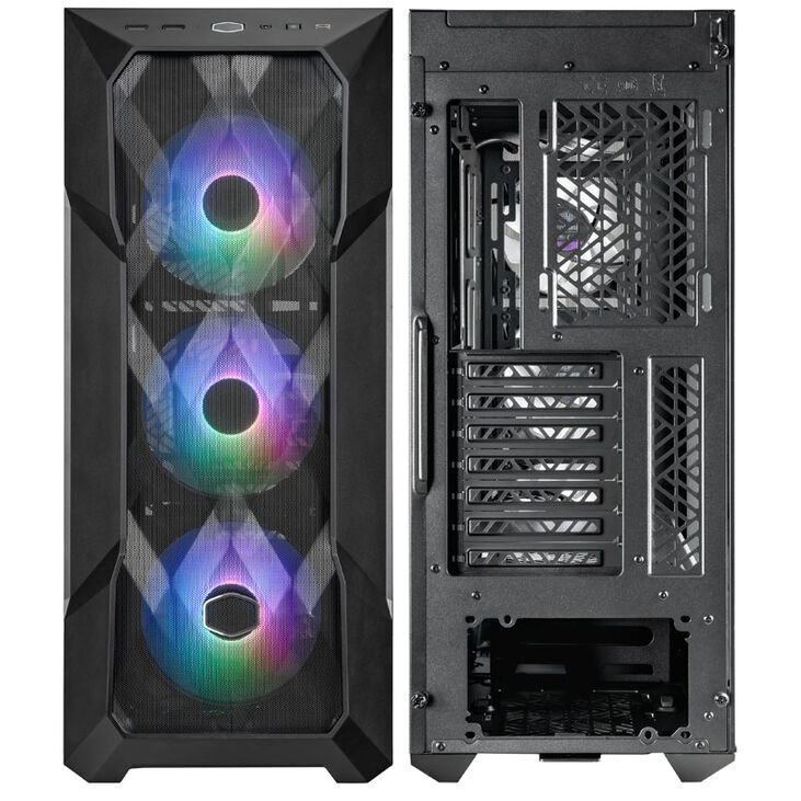 Cooler Master TD500V2 Mesh Midi-Tower ARGB, Tempered Glass - schwarz image number 2