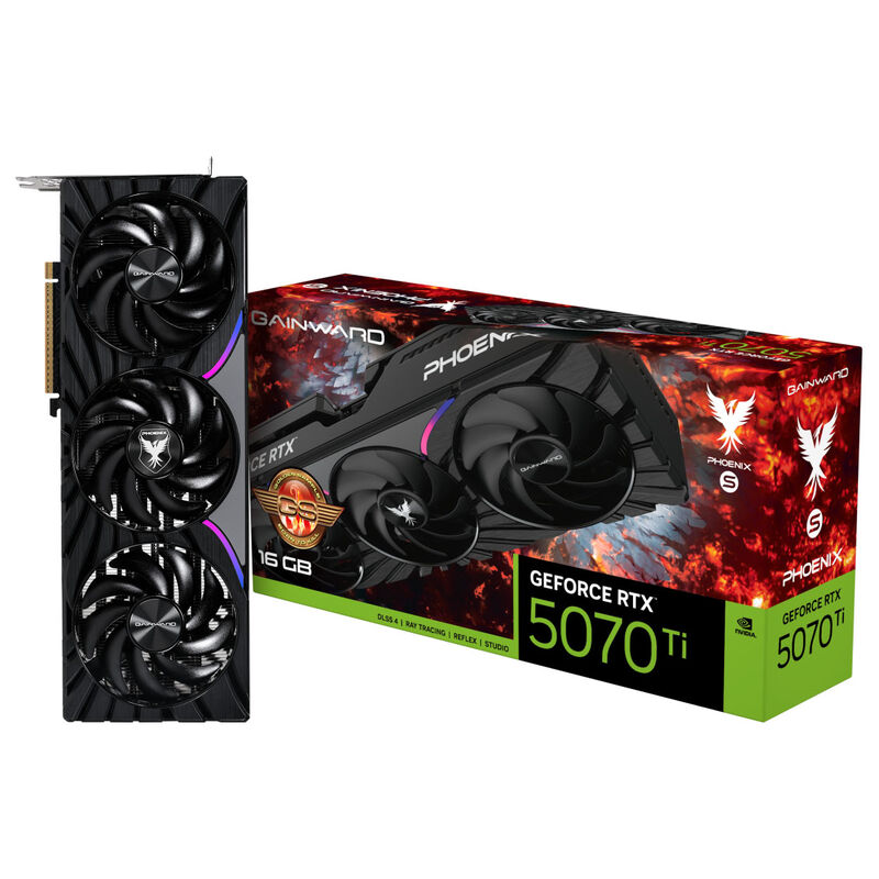 Gainward GeForce RTX 5070 Ti Phoenix-S GS, 16384 MB GDDR7 Graphics Card Gainward GeForce RTX 5070 Ti Phoenix-S GS, 16384 MB GDDR7