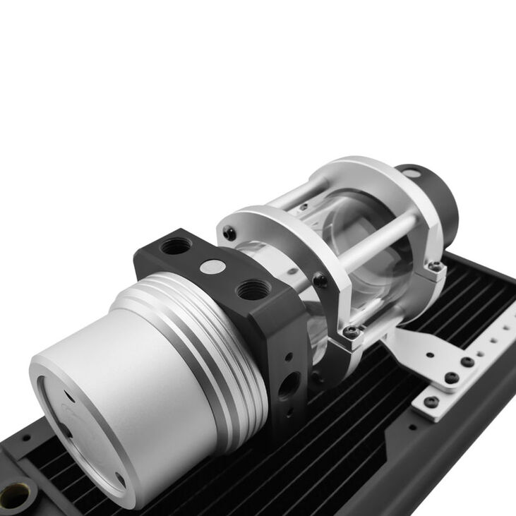 Singularity Computers Protium Ausgleichsbehälter 100 mm - Acetal, schwarz/silber image number 1