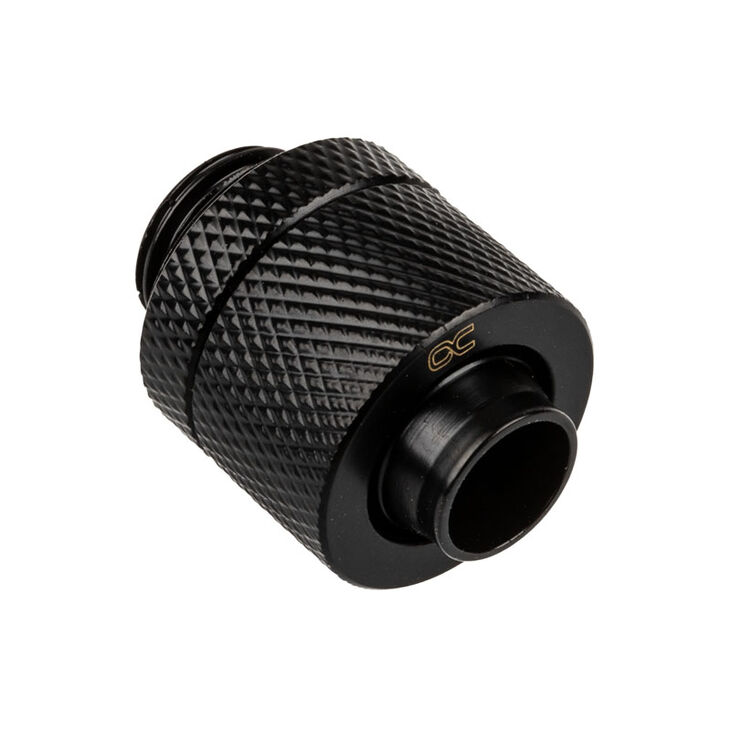 Alphacool Eiszapfen straight connector G1/4 inch female thread to 13/10mm - black image number 0