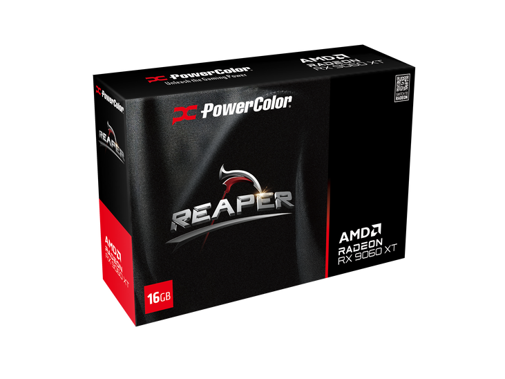 PowerColor Reaper Radeon RX 9060 XT Graphics Card, 16384 MB GDDR6 image number 1