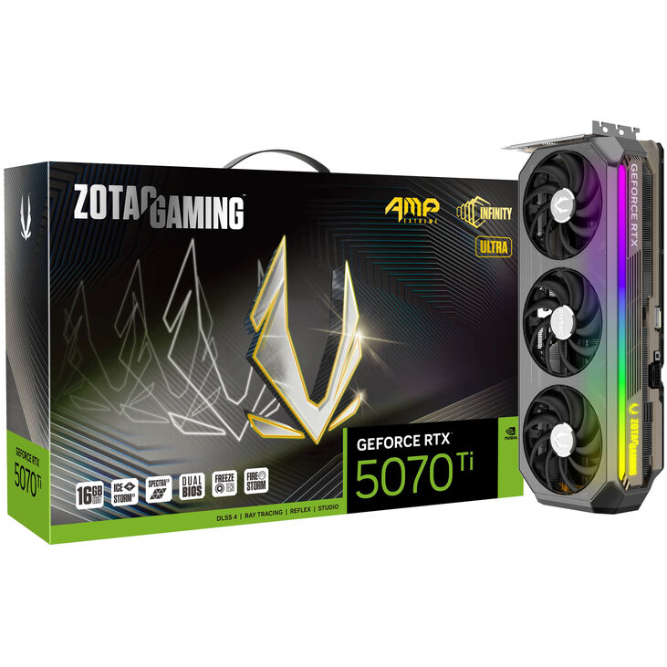 ZOTAC GAMING GeForce RTX 5070 Ti AMP Extreme Infinity, 16384 MB GDDR7 image number 0