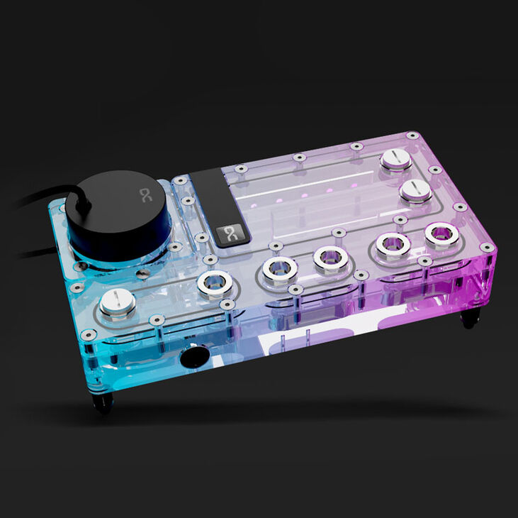 Alphacool Core Distro Plate 240 mm Right with VPP, ARGB - Acrylic image number 2