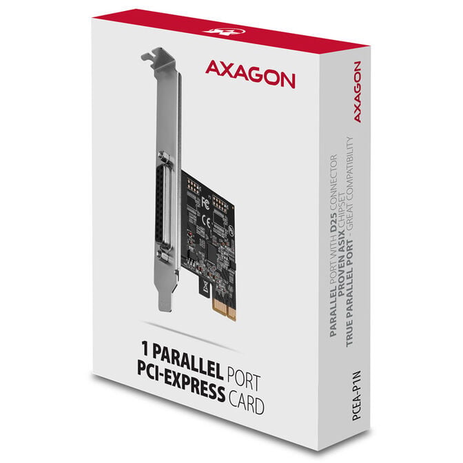 AXAGON PCEA-P1N PCIe-Adapter mit 1x  Parallel-Ports - ASIX AX99100 Chipsatz image number 1