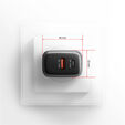 AXAGON ACU-PQ67 GaN Charger, USB-C Power Delivery 3.0, USB-A Quick Charge 4 - grey image number null