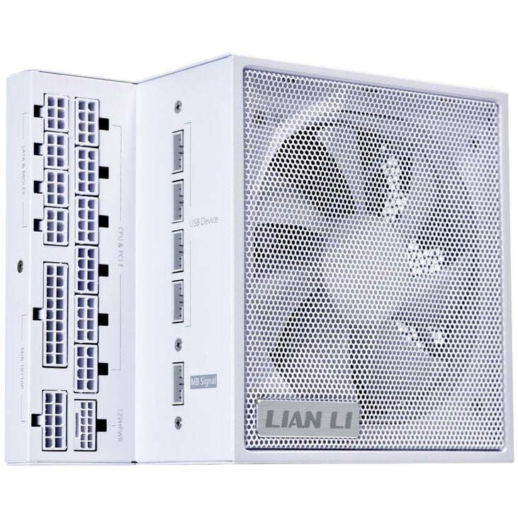 Lian Li EDGE EG0850 80 PLUS Platinum Power Supply, PCIe 5.1, ATX 3.1 - 850 Watt, White image number 1
