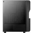 Aerocool Menace Saturn FRGB Mid Tower, Tempered Glass - Black image number null