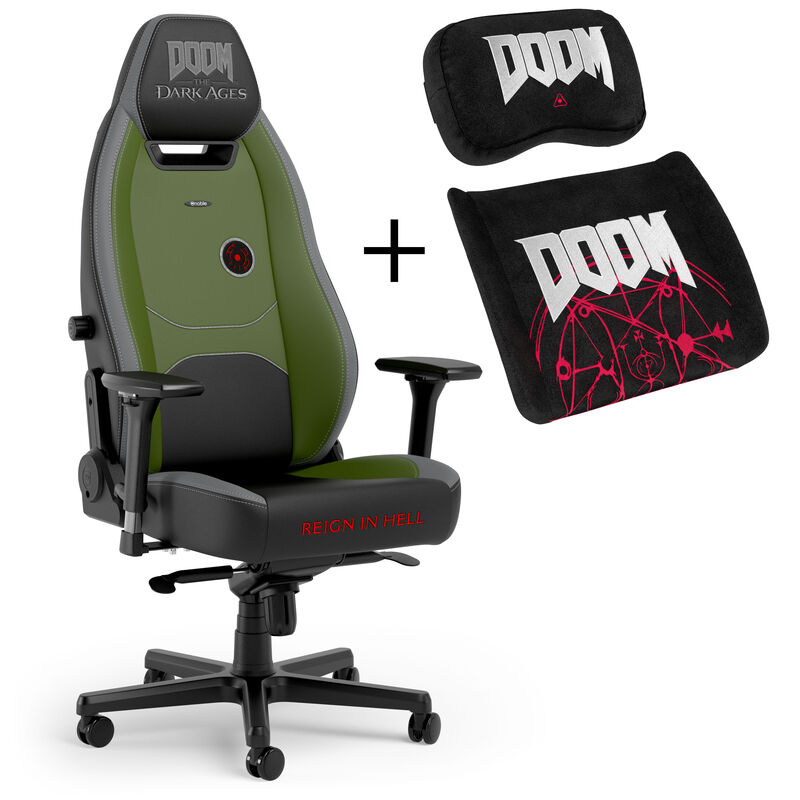 noblechairs LEGEND Doom Gaming Stuhl + gratis Doom Memory Foam Kissen