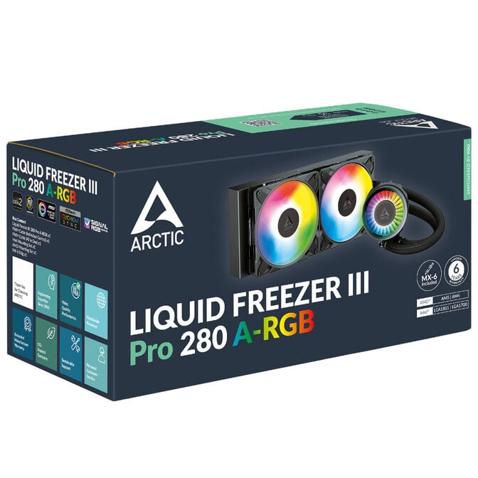 Arctic Liquid Freezer III Pro A-RGB 280 AiO Water Cooling - 280mm, black image number 5