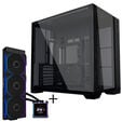 Lian Li O11 Vision Compact Case Bundle + HydroShift II LCD-S 360TL AiO - black image number null