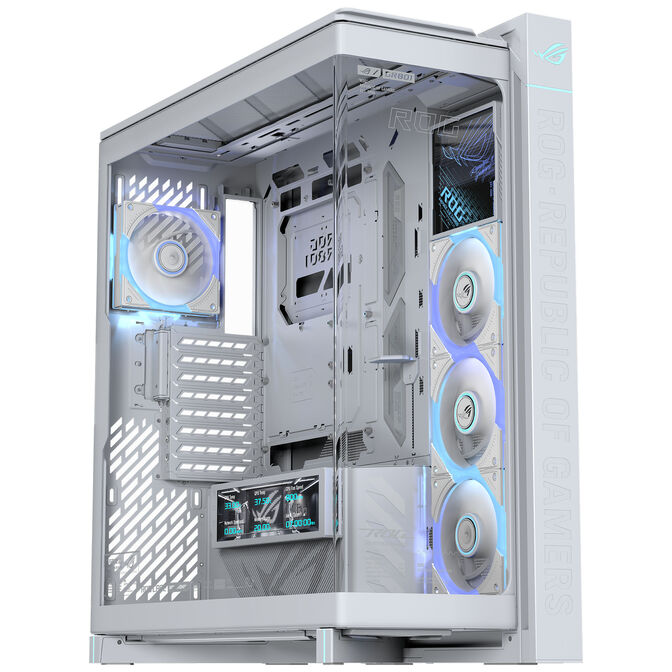 ASUS ROG Cronox GR801 PC-Geh&auml;use, Big-Tower, E-ATX, ARGB, Tempered Glass - wei&szlig; Bonus