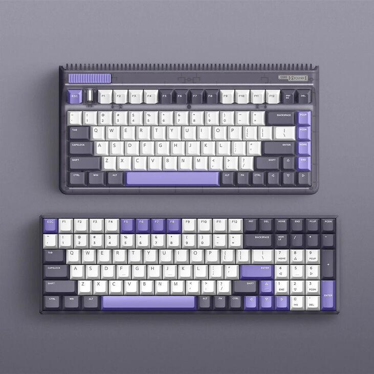 IQUNIX F97 Lavandin Wireless Gaming Tastatur, RGB - MX-Red-Switches (US) image number 7