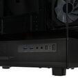 GSI SmartAssembly ARGB Glass Micro-ATX PC case, mid tower, Micro-ATX, Tempered Glass - black, 650 watts bronze power supply image number null