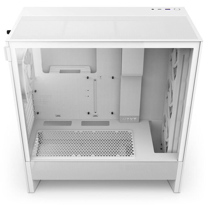 NZXT H5 Flow RGB PC-Geh&auml;use, Midi-Tower, ATX, RGB, Tempered Glass - wei&szlig; image number 6