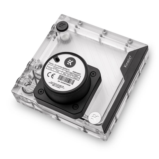 EK Water Blocks EK-Quantum Kinetic3 FLT D5 PWM Reservoir-Pump Combo - 140mm, D-RGB, Acrylic image number 1