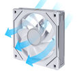 Lian Li "4-Pack" - 3x UNI FAN SL-INF 120 ARGB Reverse Blade PWM Fans & 1x Standard Blade, 120mm - White (Without Controller) image number null