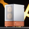 Jonsbo T7 PC-Geh&auml;use, Midi-Tower, mATX, Tempered Glass - silber image number null