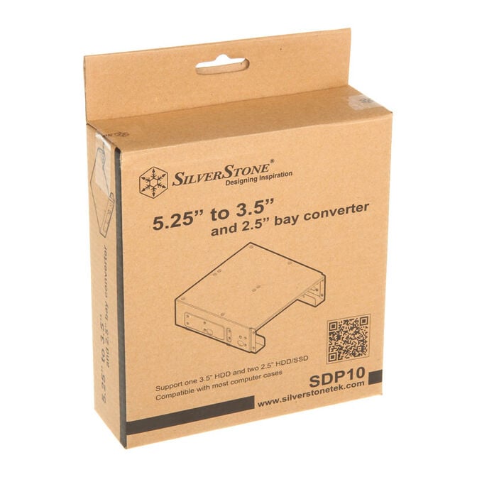 SilverStone SST-SDP10B Bay Converter 5,25 to 3,5 plus 2x 2,5 Zoll image number 3