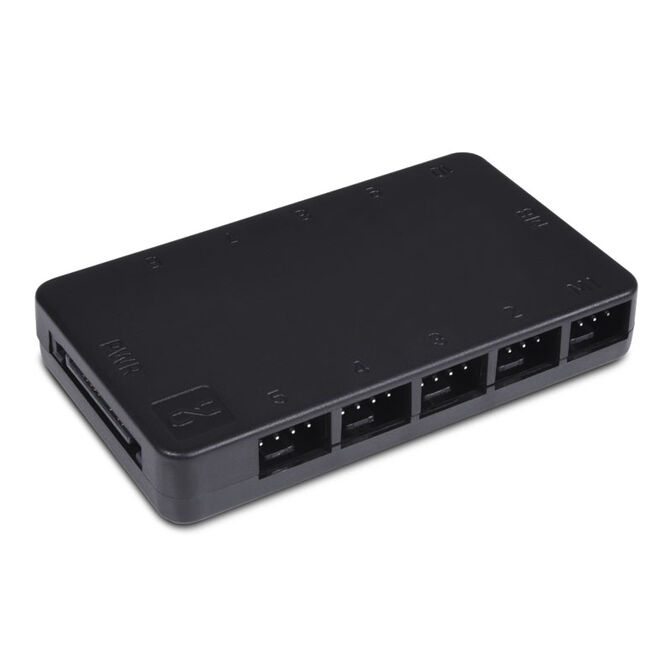 Alphacool Core 10x 4-Pin PWM Splitter - schwarz image number 0