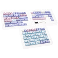 Ducky Macaron PBT Doubleshot Set - 133 Keycaps, ANSI-US Layout, ANSI-US Layout