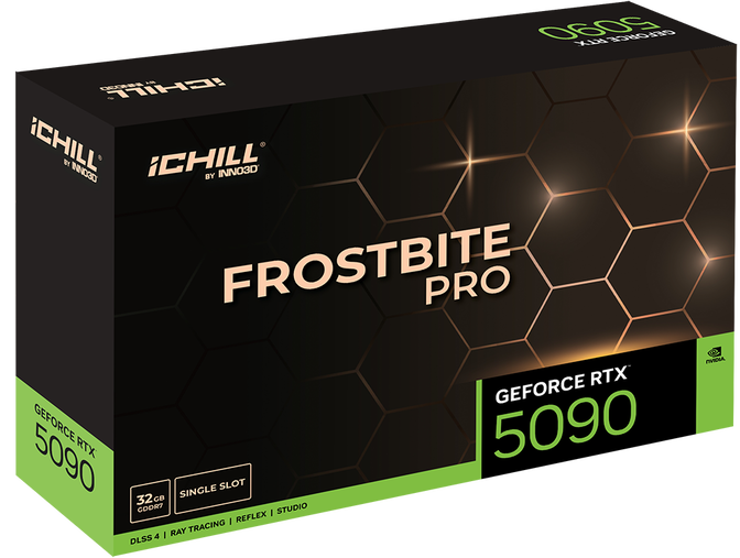 INNO3D GeForce RTX 5090 iCHILL Frostbite Pro, 32,768 MB GDDR7 image number 2