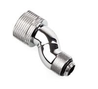 Bitspower Anschluss 90 Grad G1/4 Zoll AG auf 19/13mm - drehbar, silber glänzend